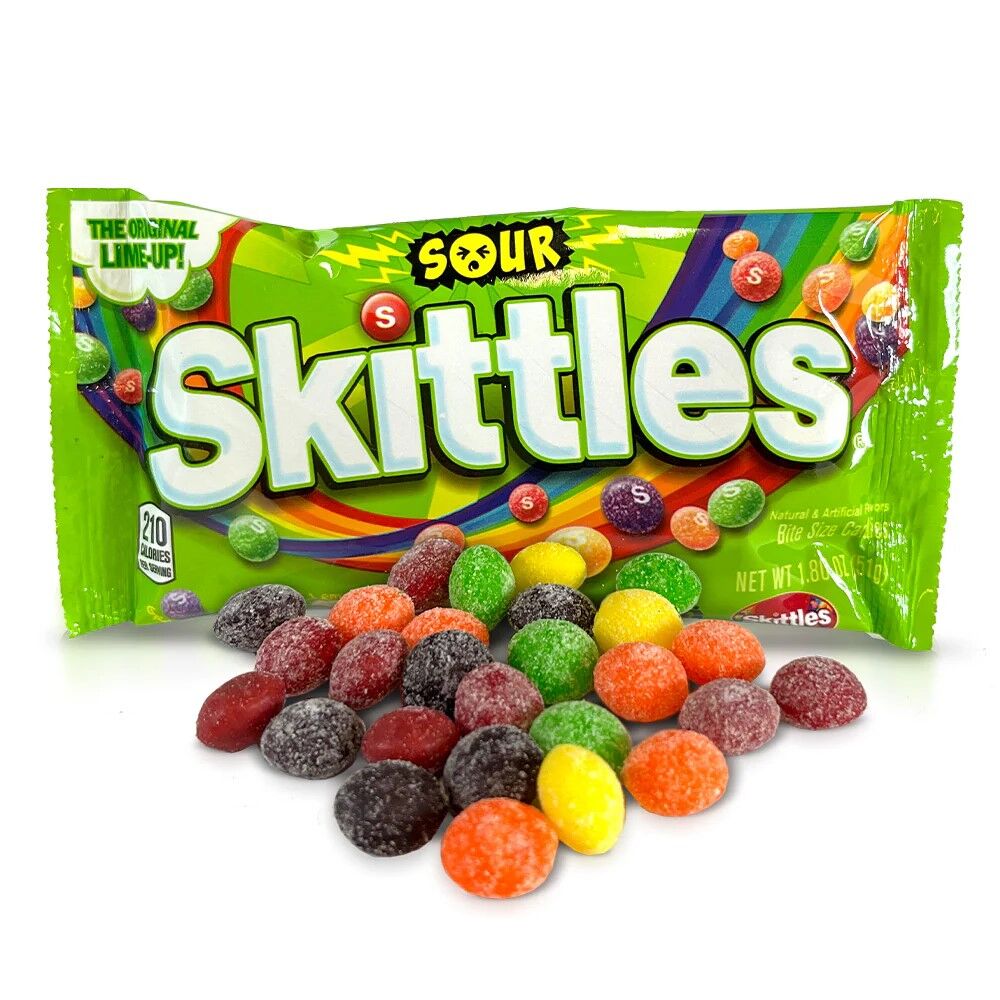 Драже Skittles Sour - Скитлз в кислой обсыпке - Candystoria - Skittles ...