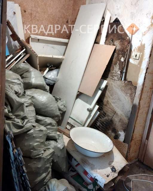 Строительный мусор в квартире Строительный мусор в квартире после ремонта в Реутове