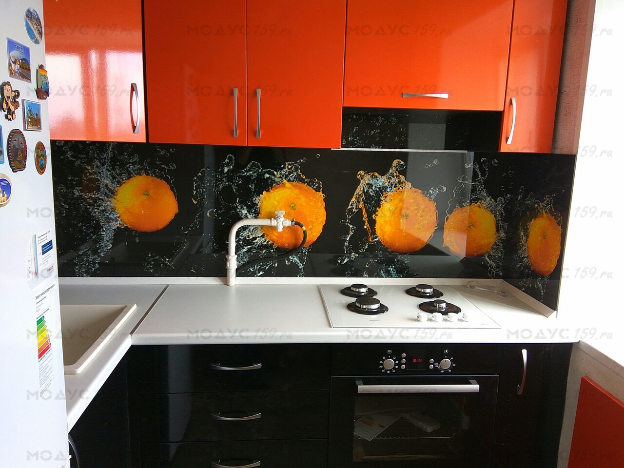 фартук на кухню апельсин