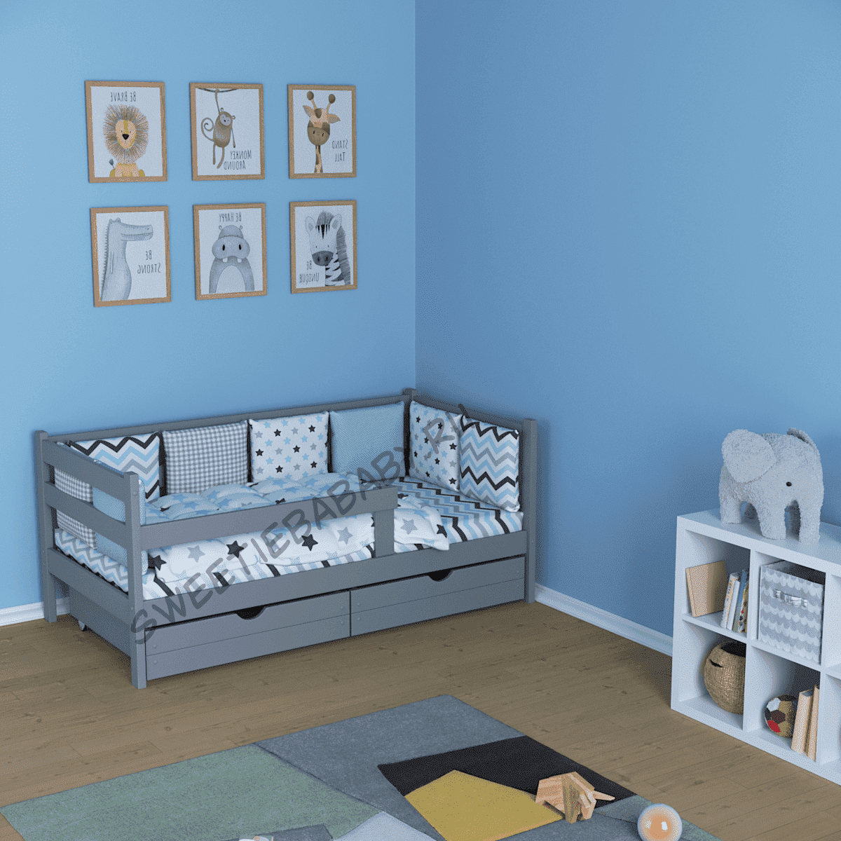 детская кровать с бортами