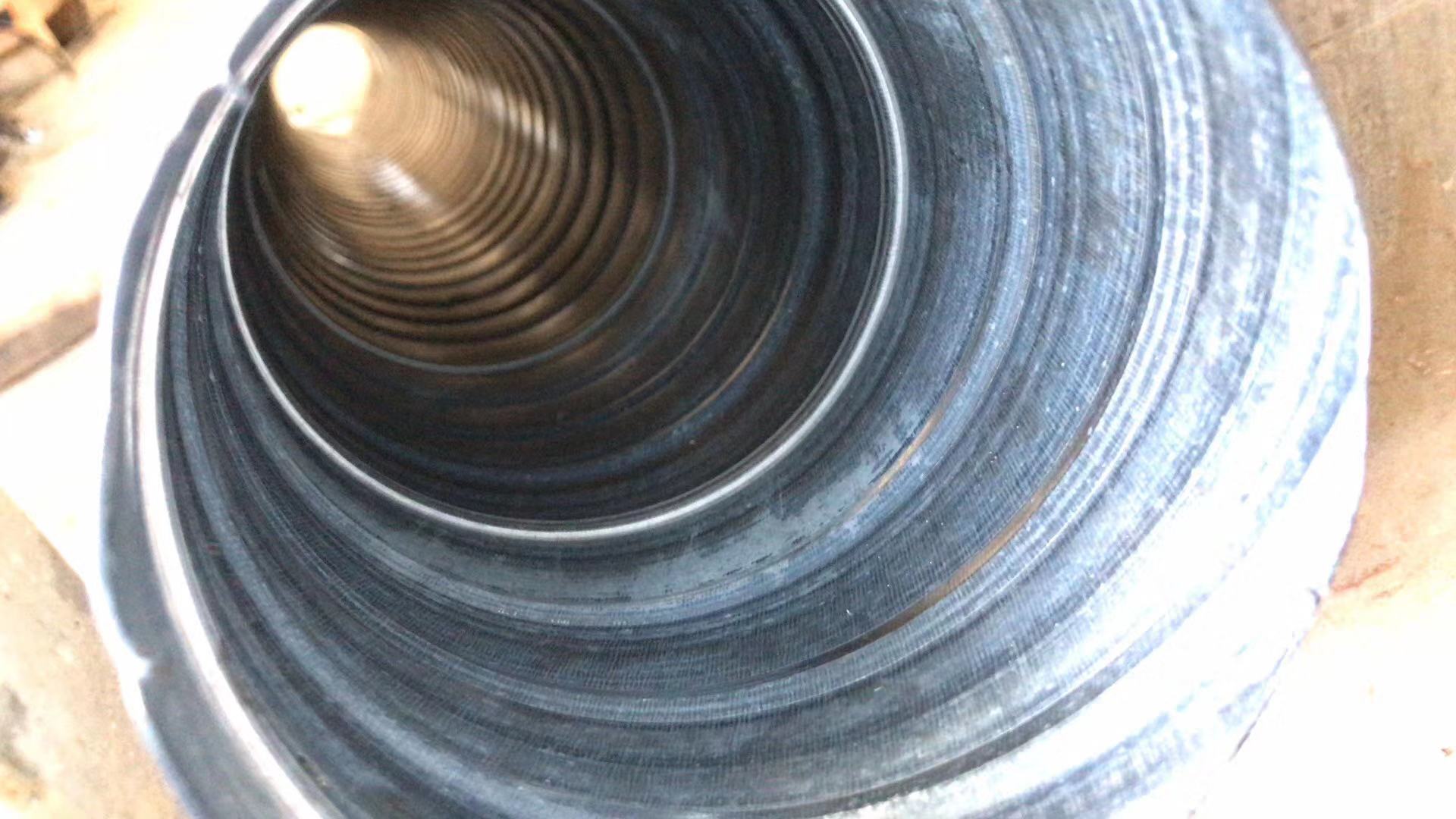 Изготовление спиральной трубы с внутренним швом