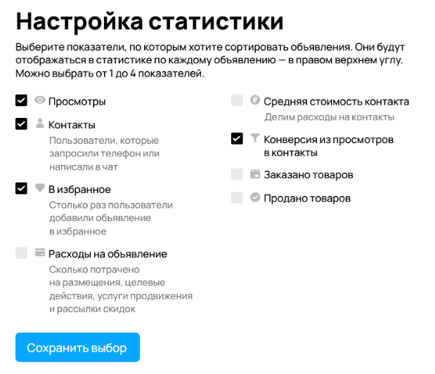 Как посмотреть статистику продвижения школы на Авито