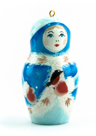 Фигурка «Снегурочка» СН3 Снегурочка на память о Новом 2021 в голубой шубке.  Высота 65 мм, диаметр 37 мм  350 р.