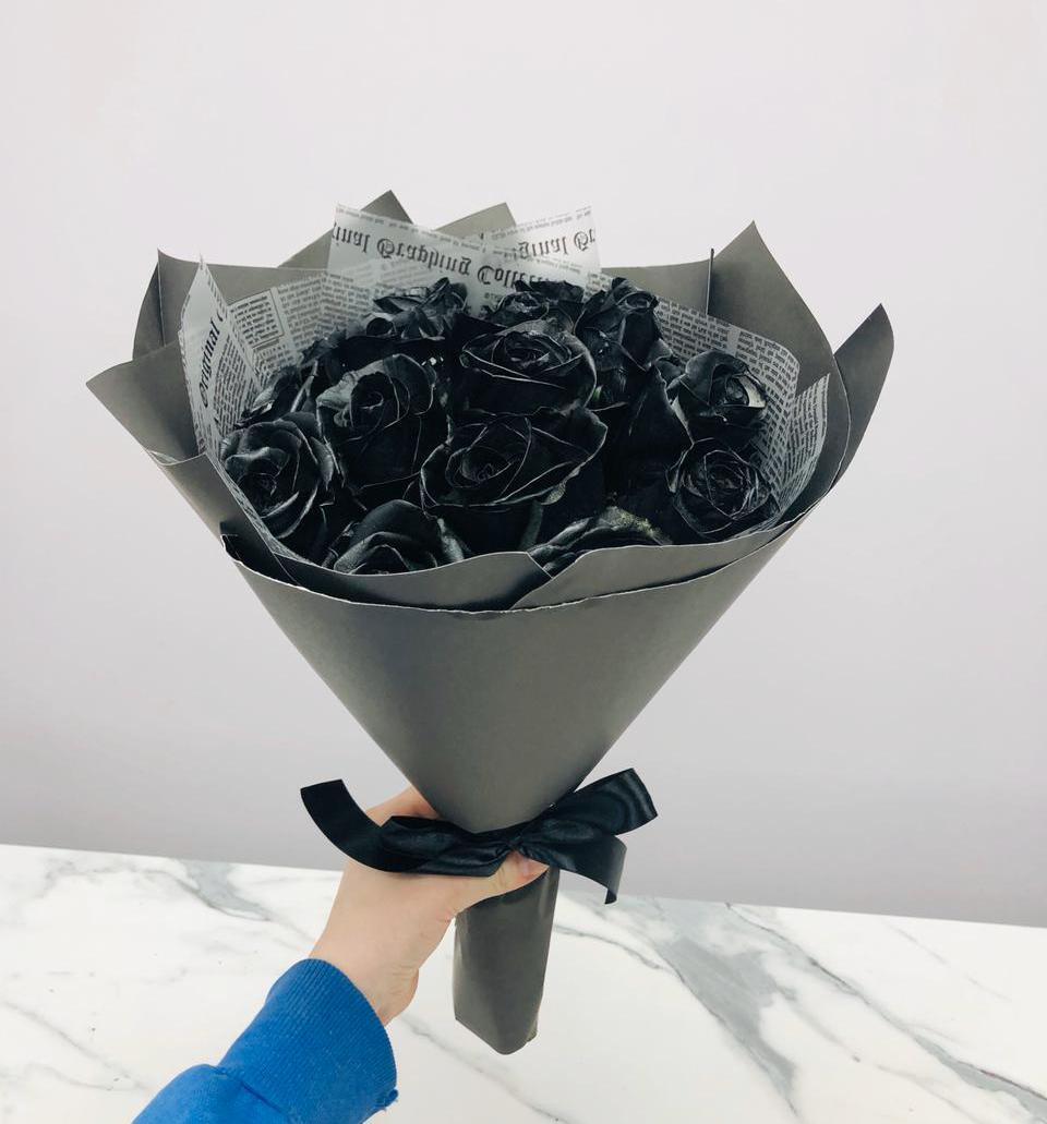 Черные розы купить | Букет из черных роз с доставкой