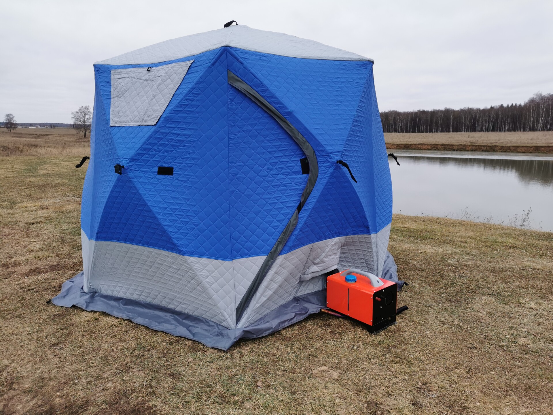 зимняя палатка куб утепленный Terbo с отопителем foto