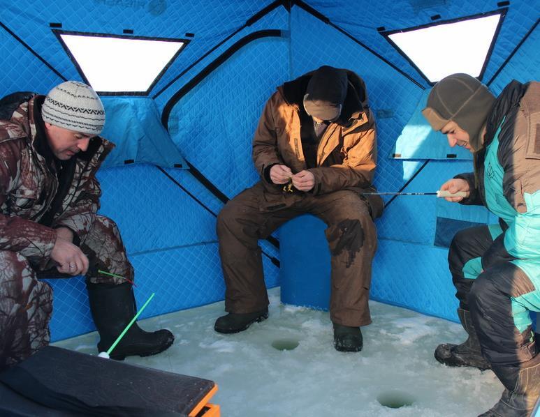 рыбалка зимой в палатке обогреватель фото