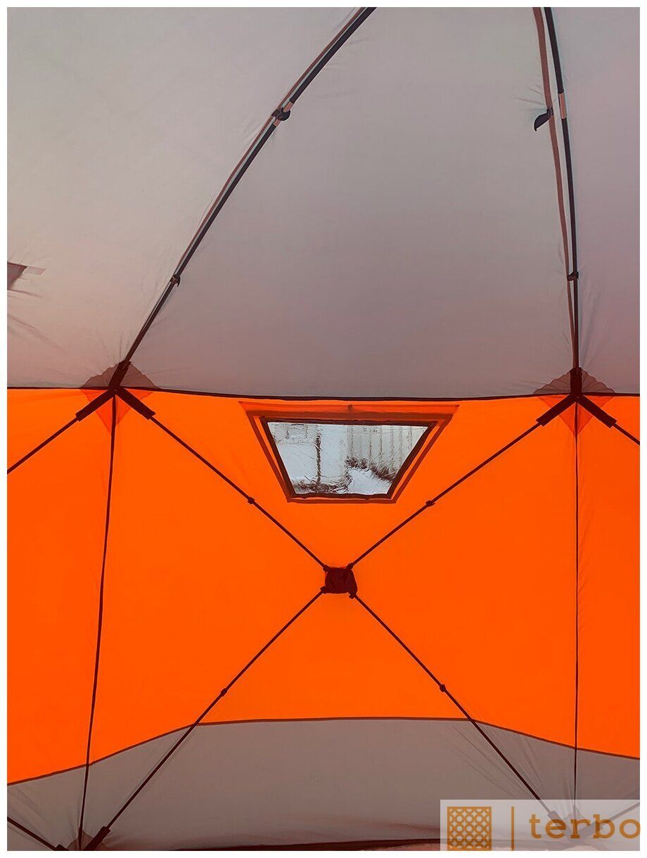 •	Утепленная зимняя палатка Terbo Mir Мир 2022 для рыбалки, 4 слоя 