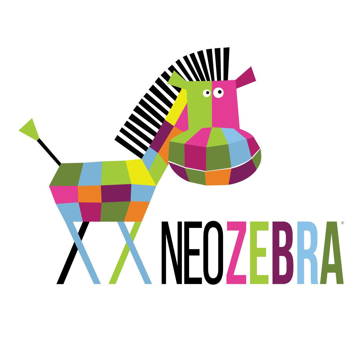 Логотип - частный детский сад NeoZebra в Вильнюсе