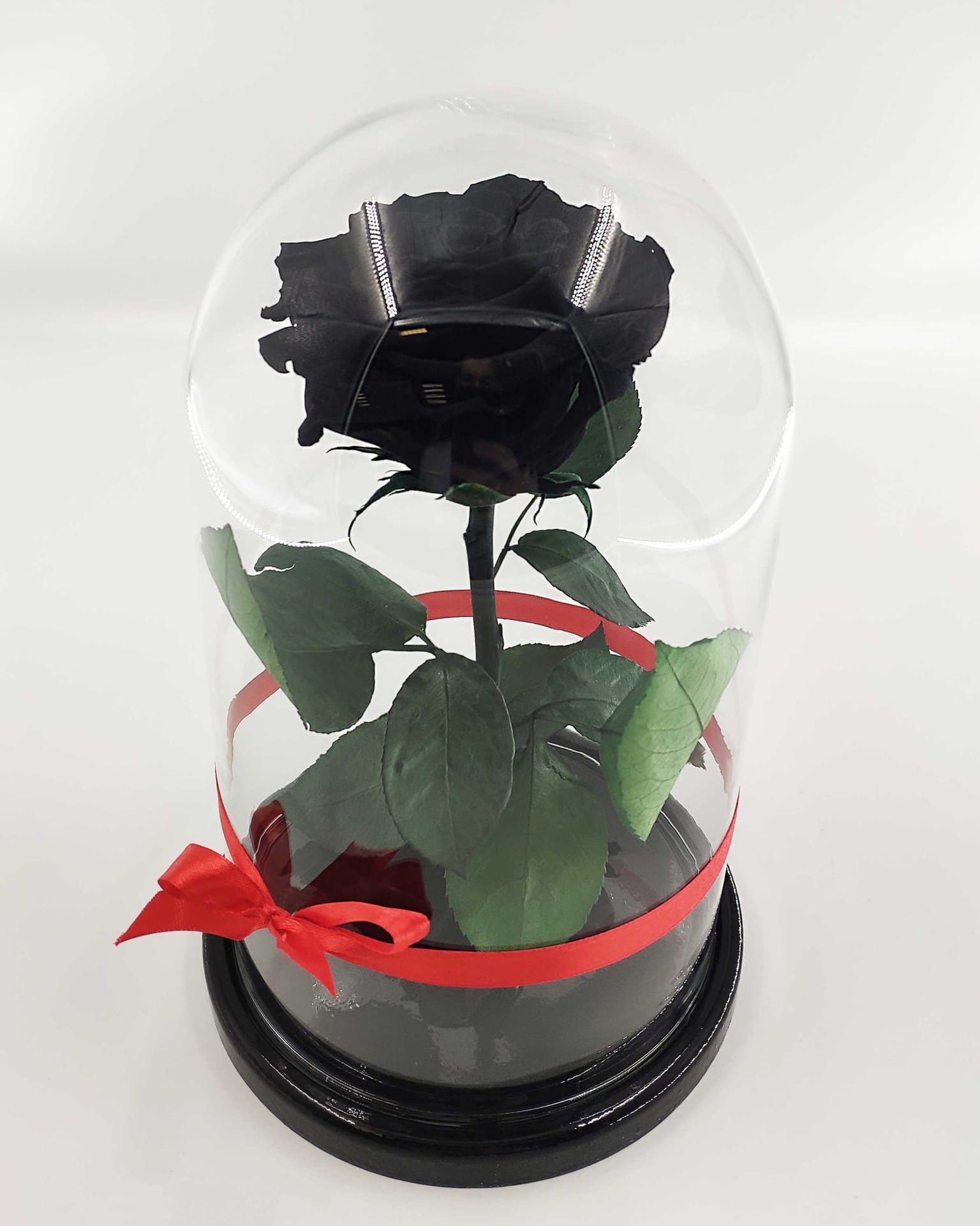 Чёрная роза в колбе