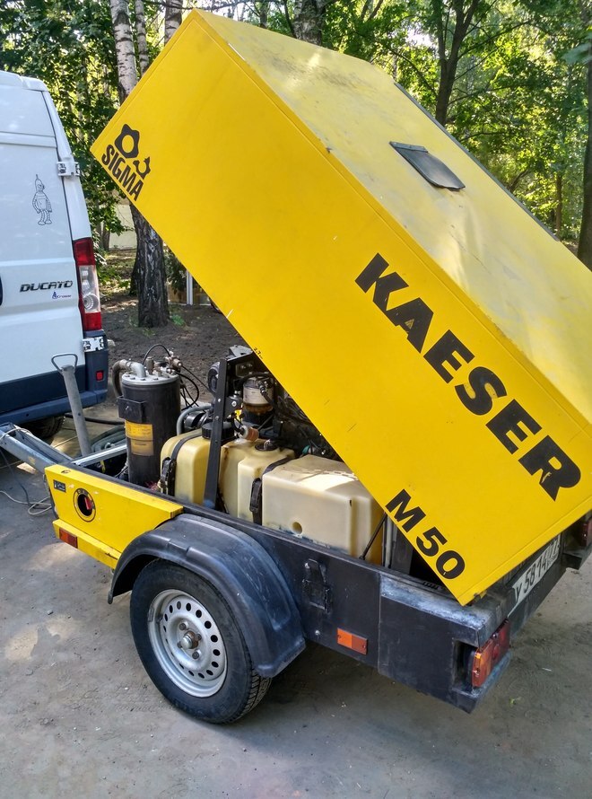 KAESER M50 передвижной компрессор (Германия)