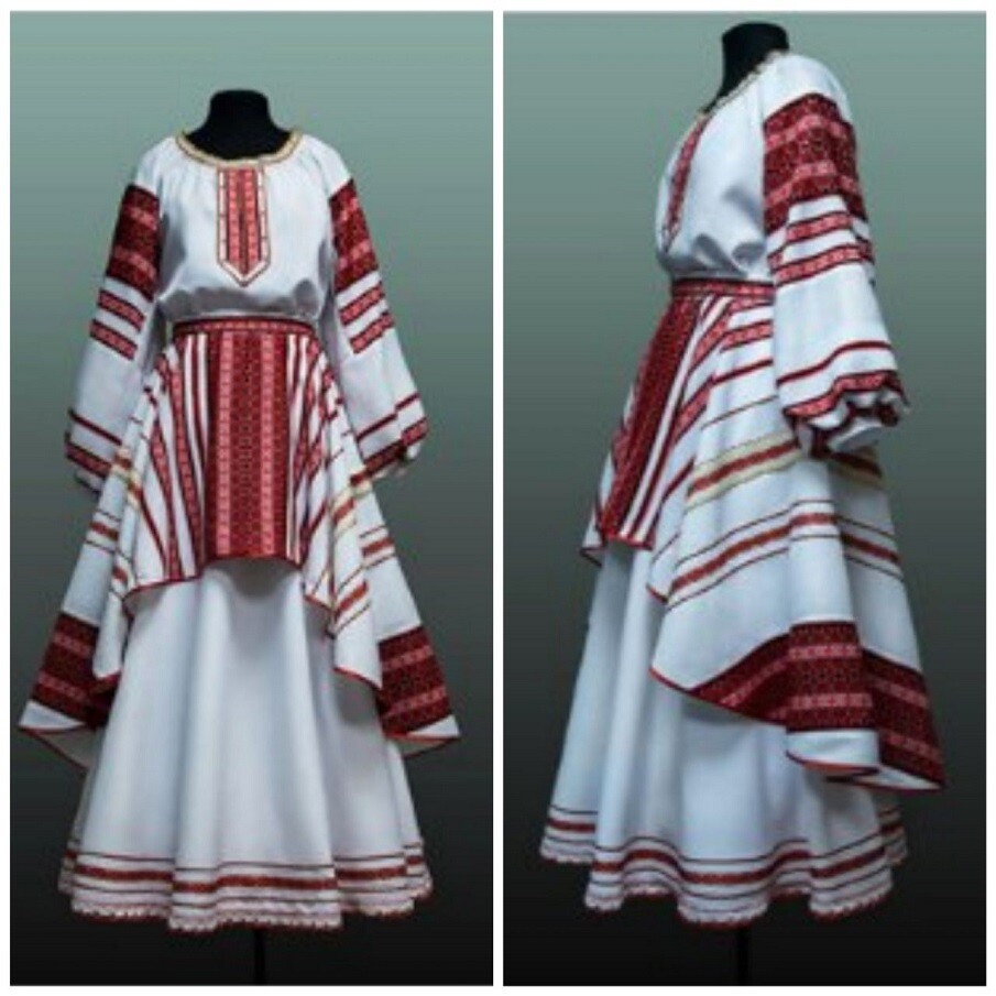 Белорусское, традиционное платье с нанесением №31, Авалонплюс