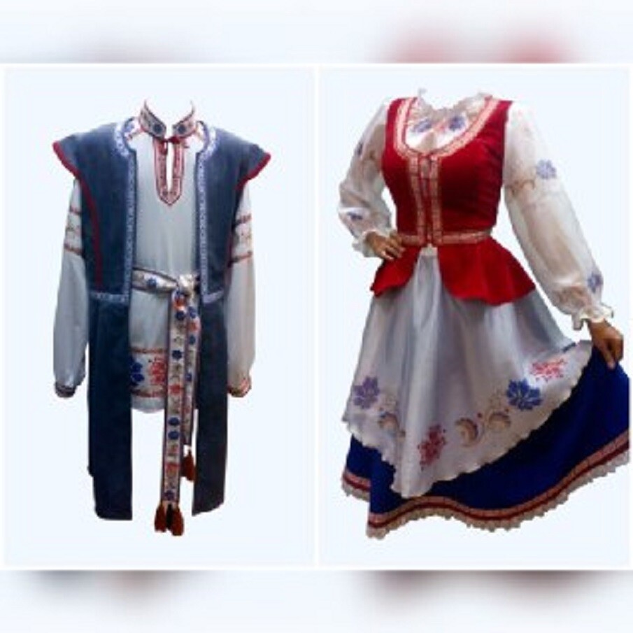 Белорусская, традиционная одежда №2, мужской и женский образ, Авалонплюс