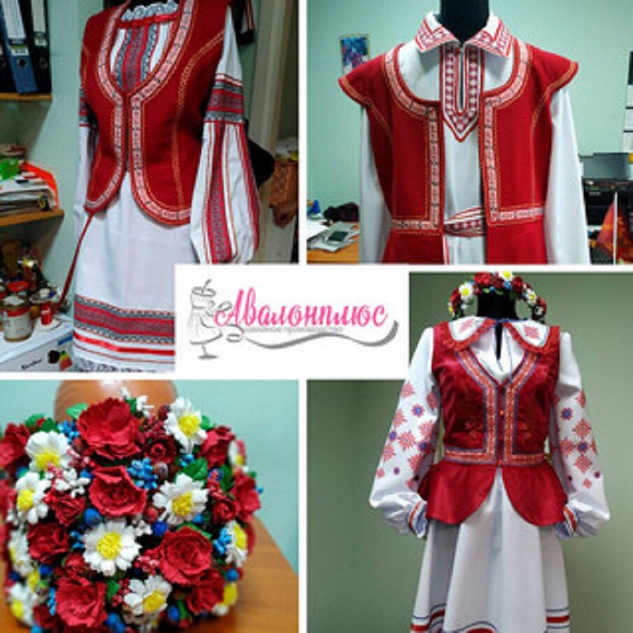 Белорусский народный костюм, национальное платье с символикой, Авалонплюс