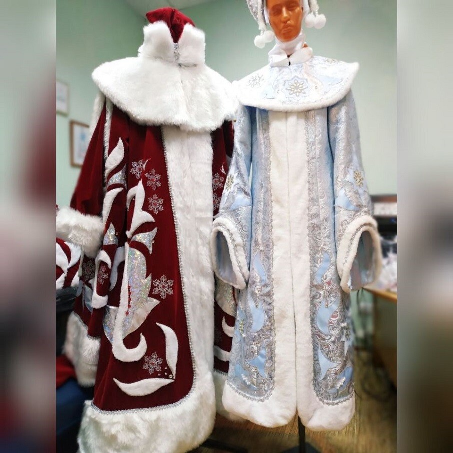 Новогодний, сценический костюм Дед мороз и снегурочка, Авалонплюс