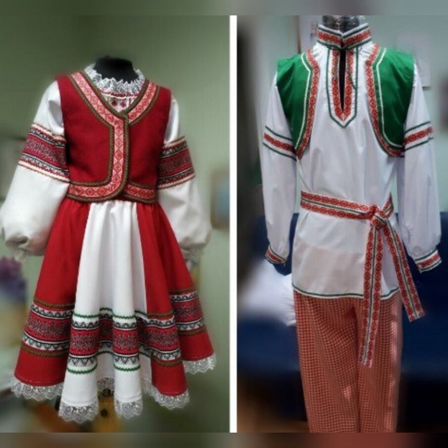 Белорусская, традиционная одежда №8, мужской и женский образ, Авалонплюс
