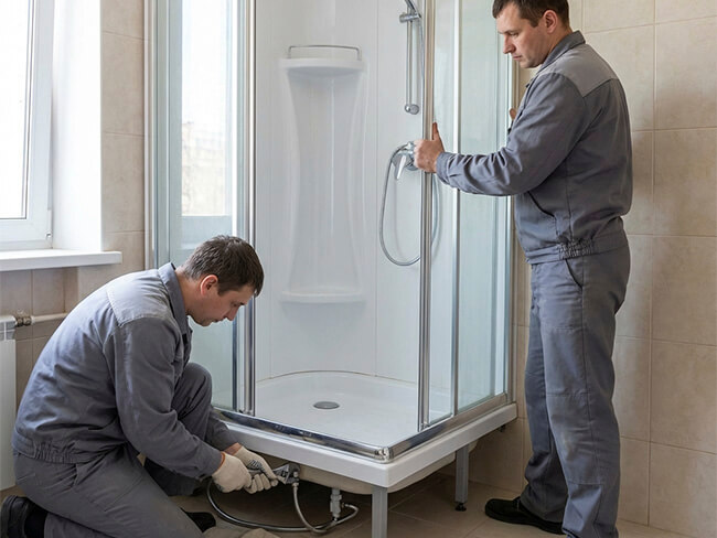 демонтаж и вывоз старой душевой кабины