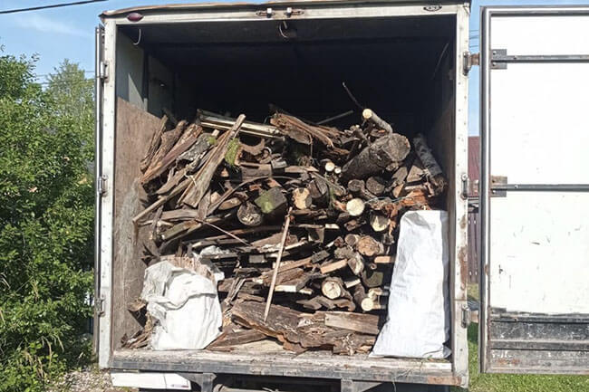 Вывоз древесного мусора гаелью