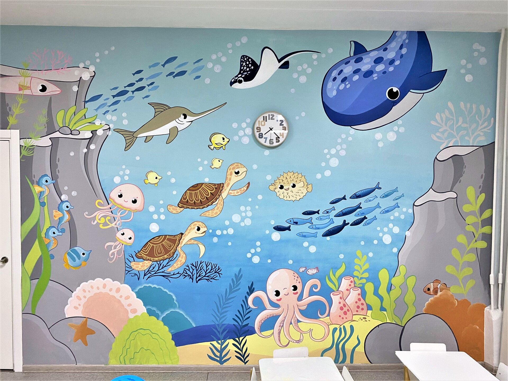 роспись стен детского сада