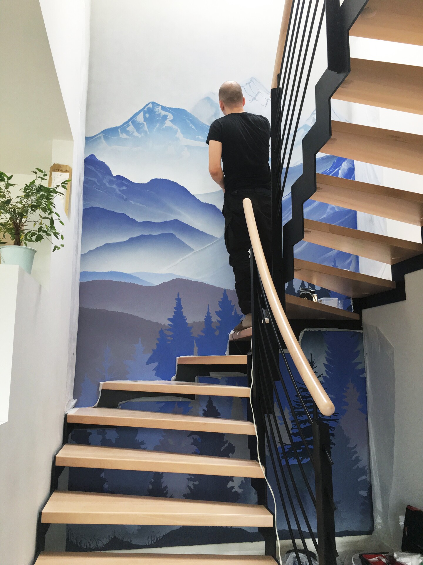 аэрография на стене