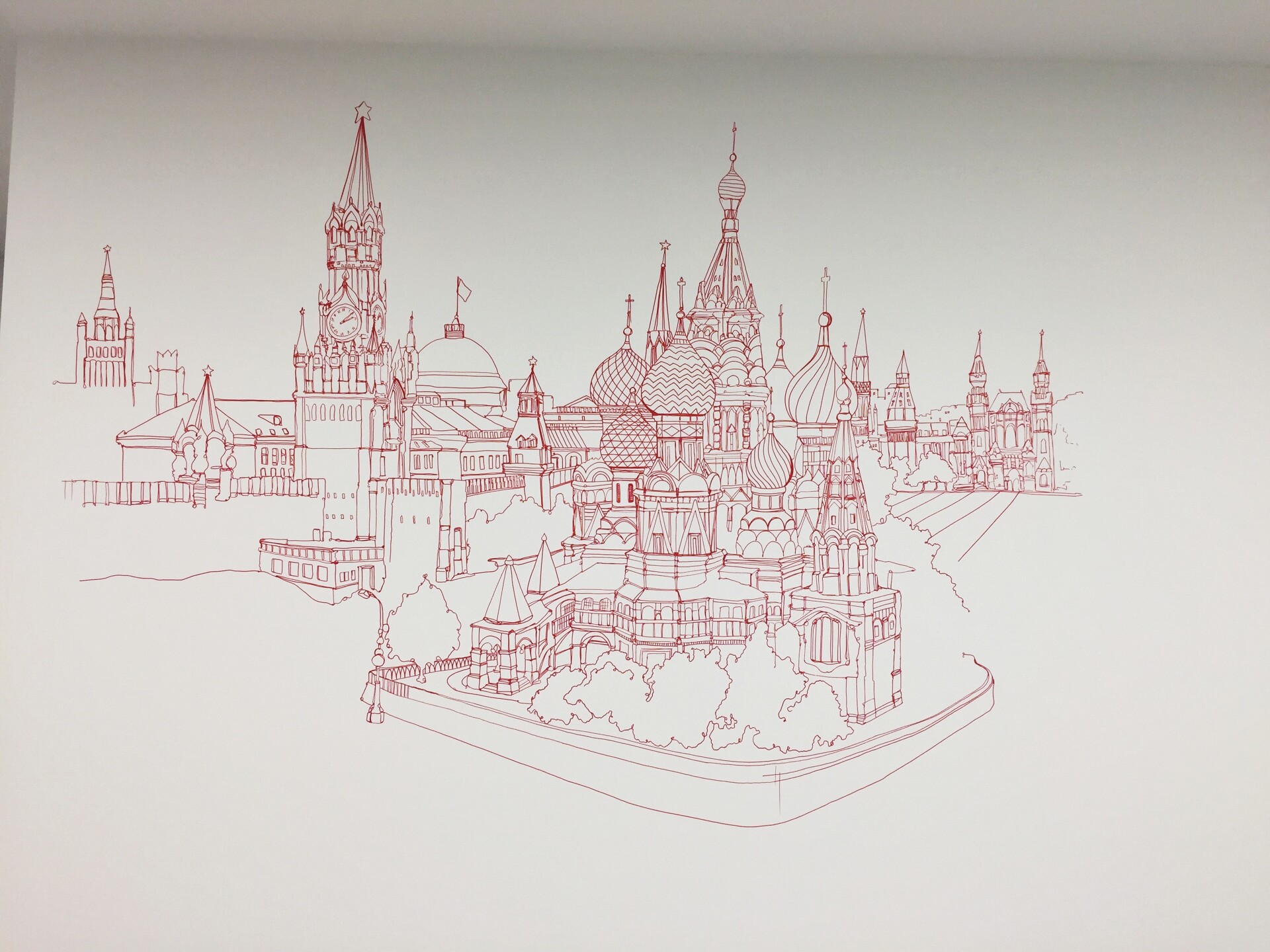 роспись стен в офисе