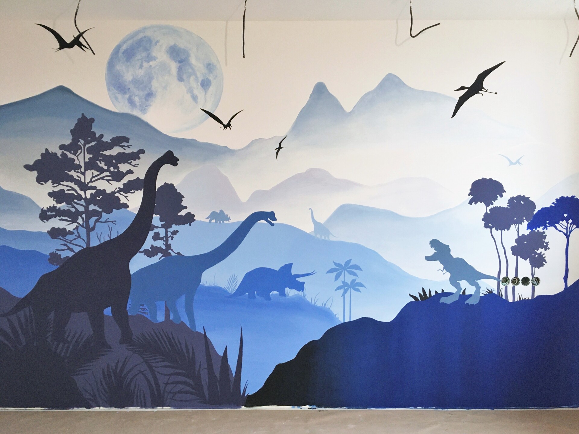 роспись стен детская