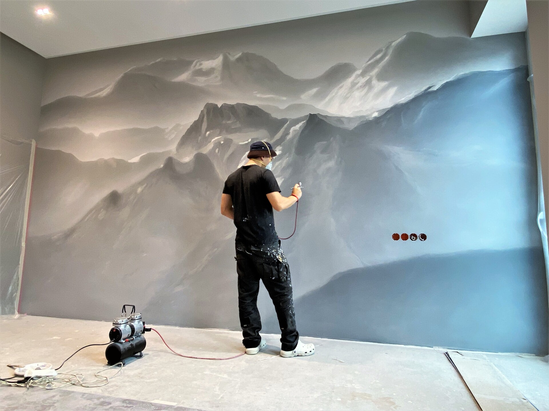 роспись стен в интерьере