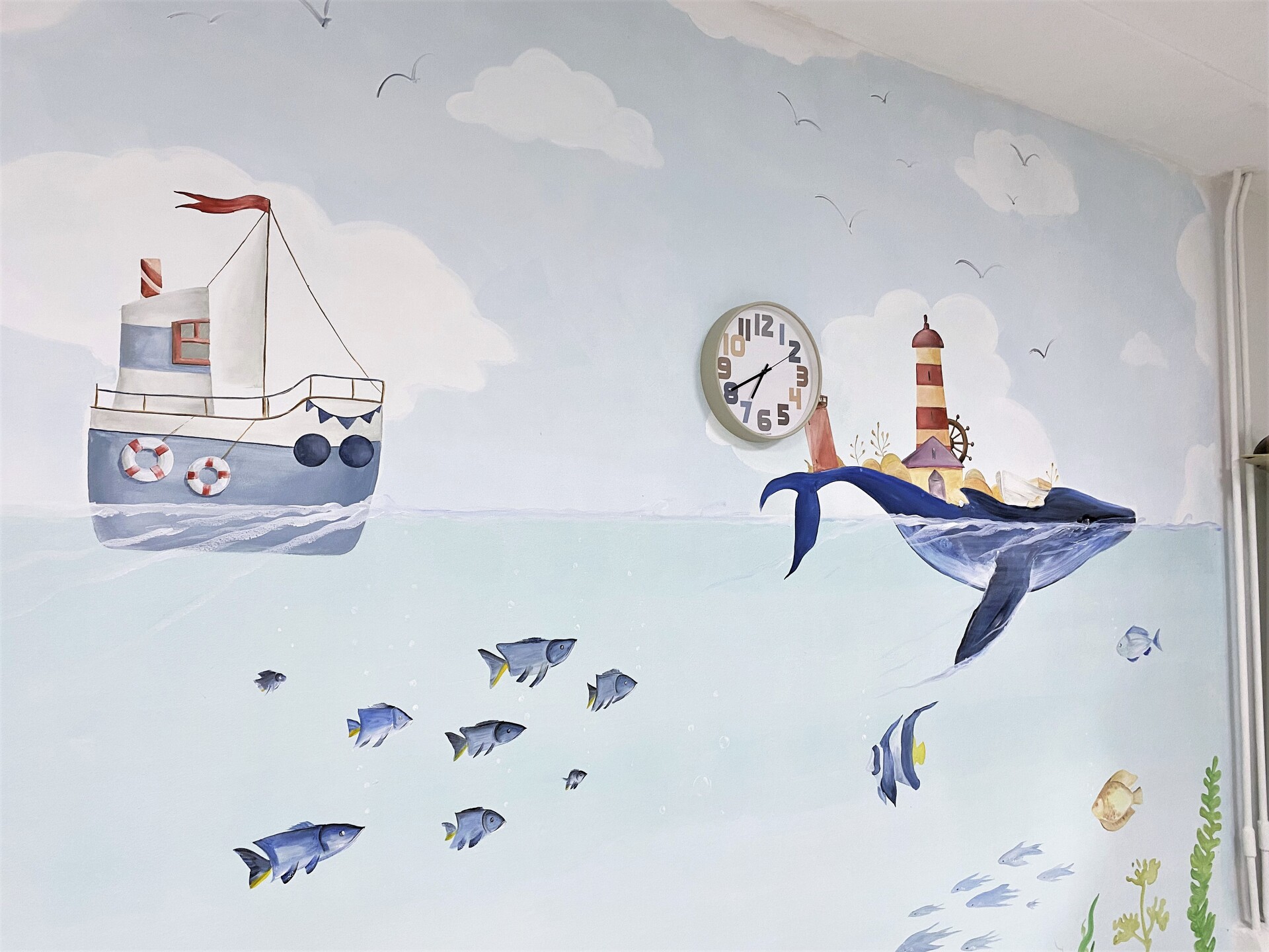 роспись стен детского сада