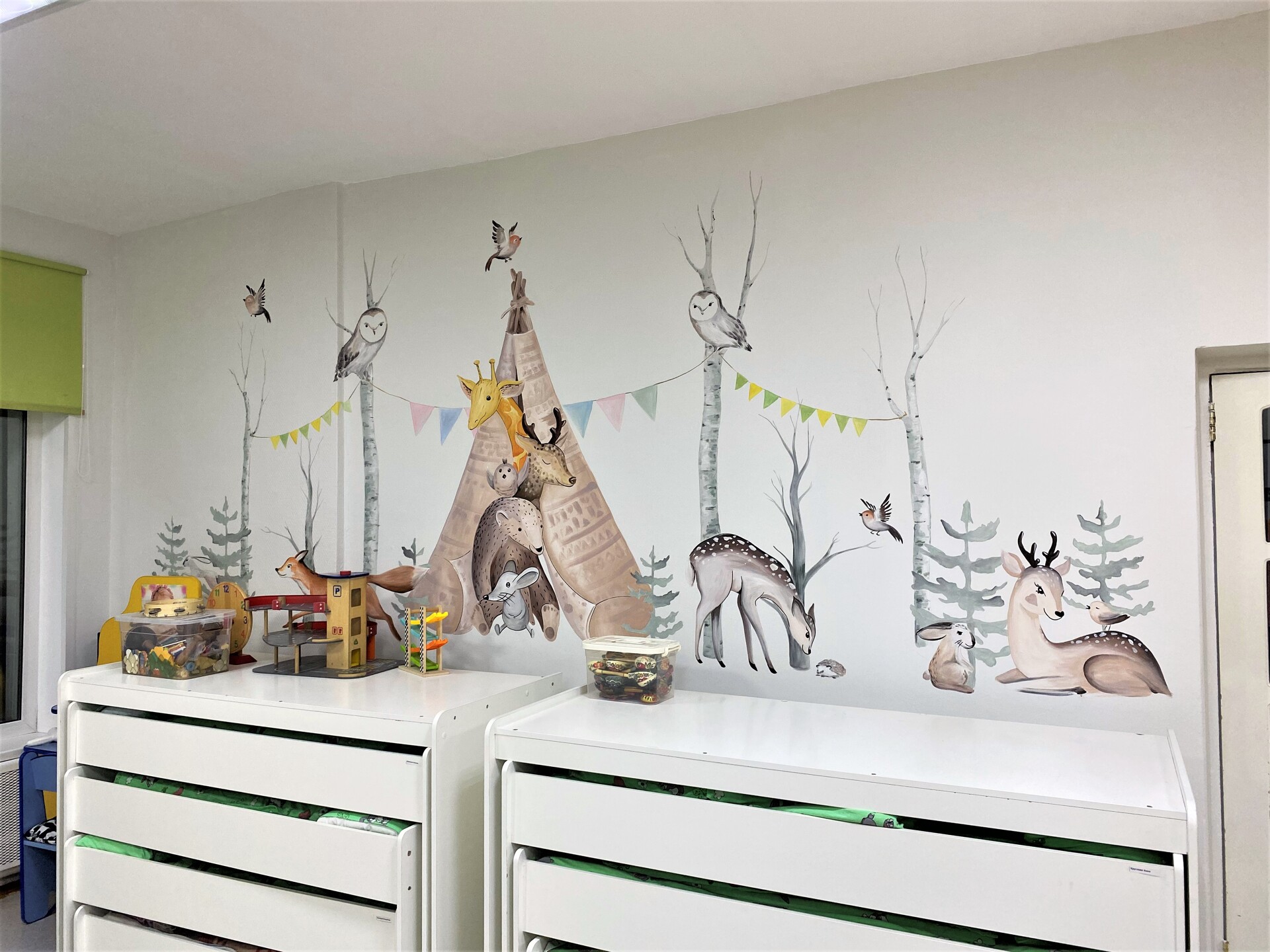 роспись стен детского сада