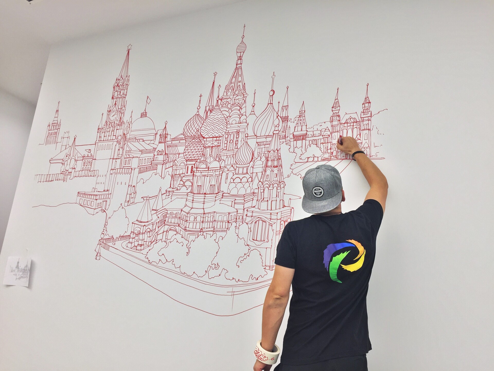 роспись стен в офисе