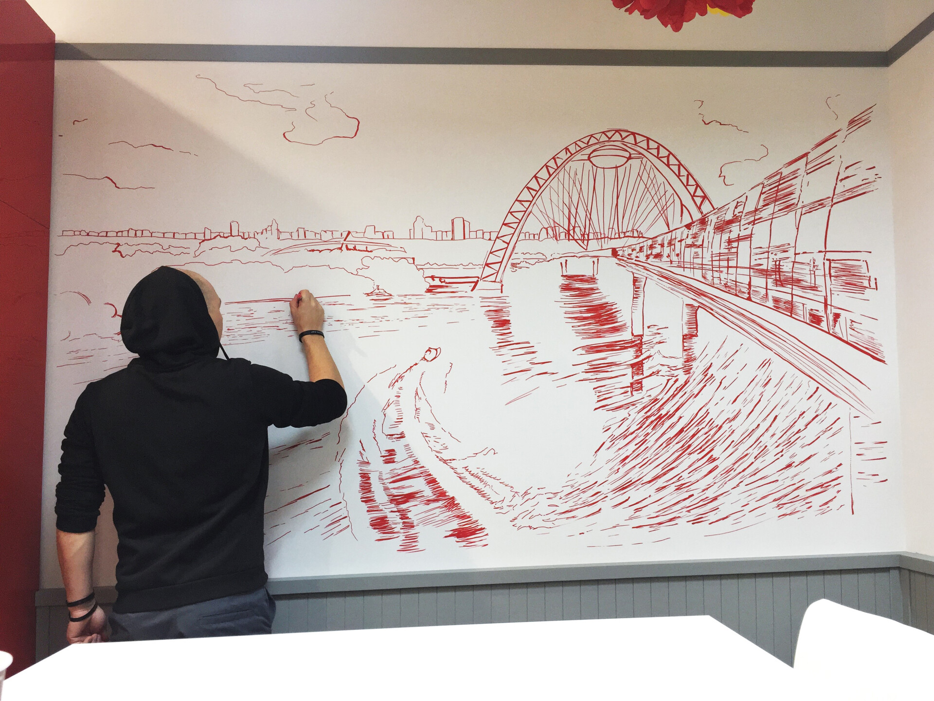 роспись стен в офисе