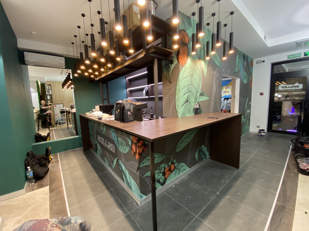 роспись стен в кафе