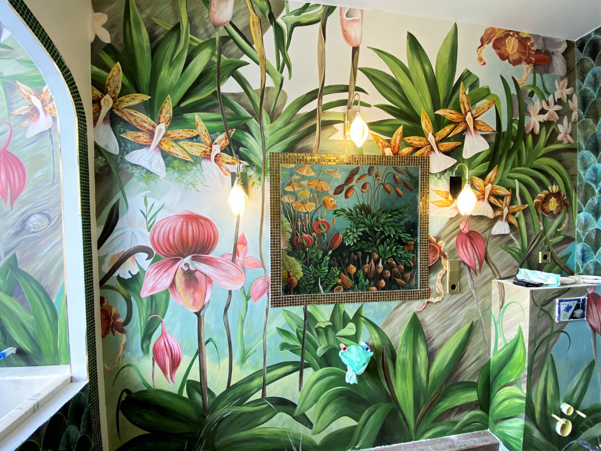 роспись стен в интерьере