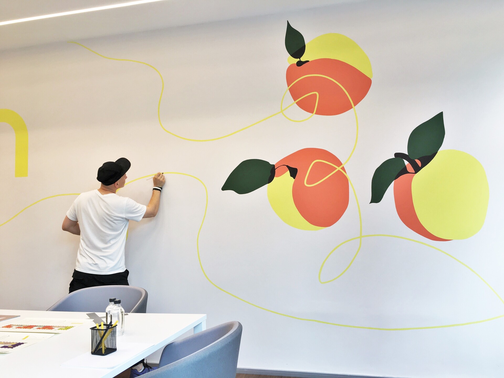 роспись стен паркинга