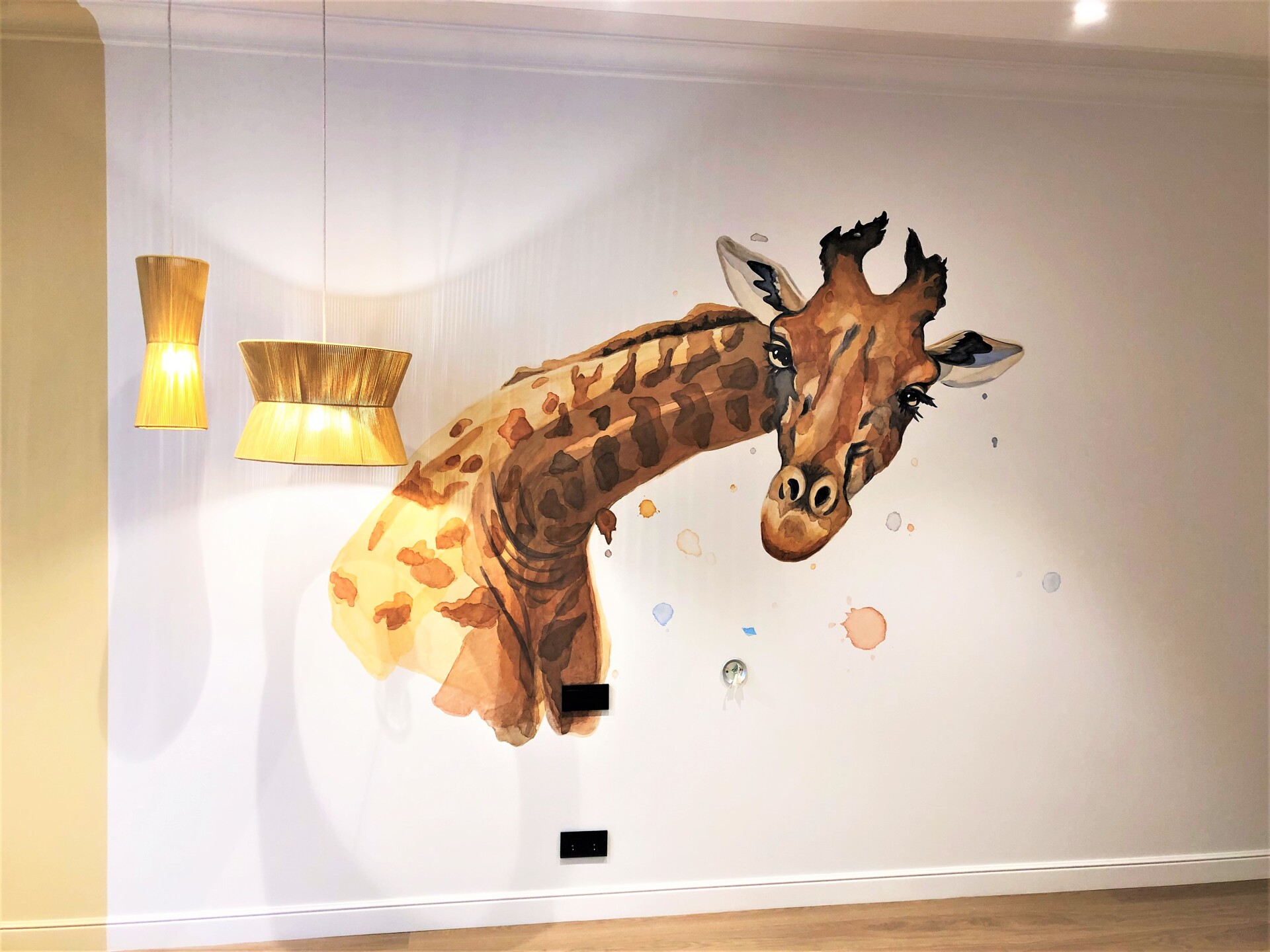 роспись стены в детской комнате