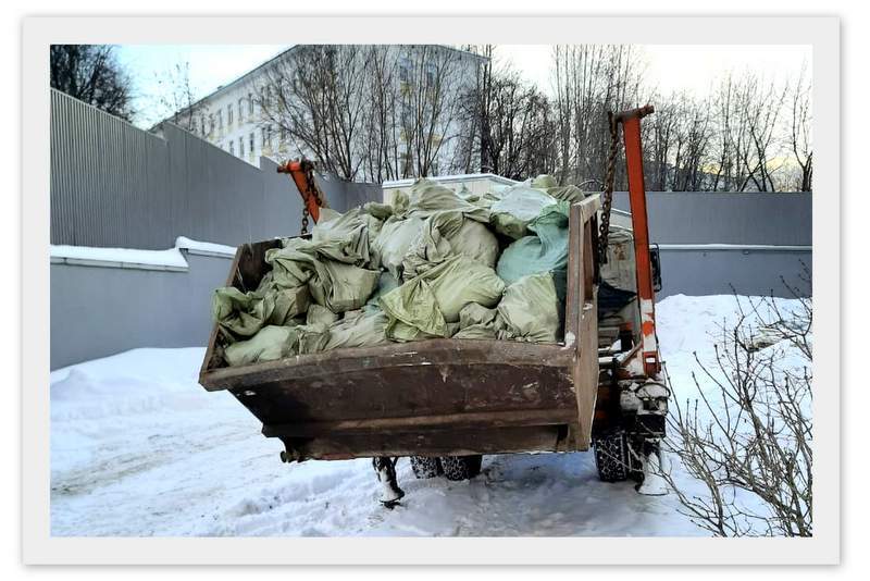 строительный мусор в контейнере в москве картинка