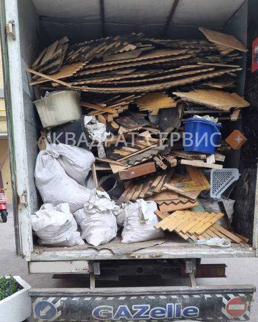 Вывоз строительного мусора на Газели в Красногорске картинка
