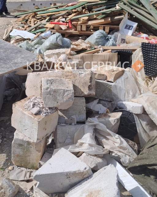 Строительные отходы на участке Истринский район картинка