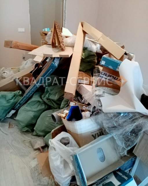Крупный строительный мусор после ремонта г. Москва картинка