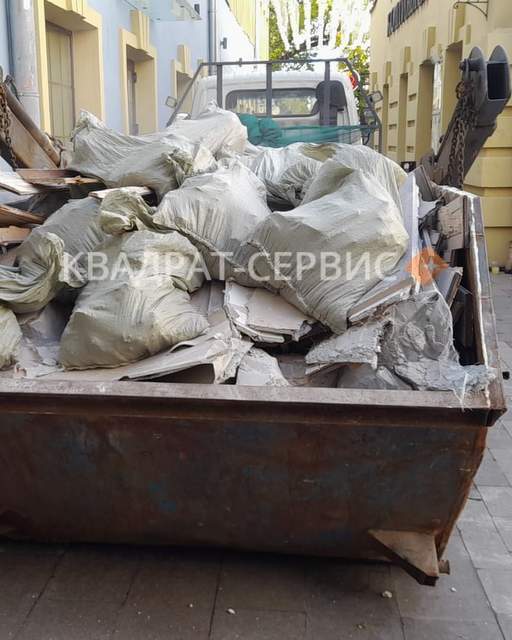 Вывоз строительного мусора контейнером в Балашихе картинка