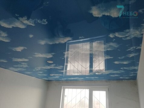 Декоративное полотно, готовая фотопечать облака или небо