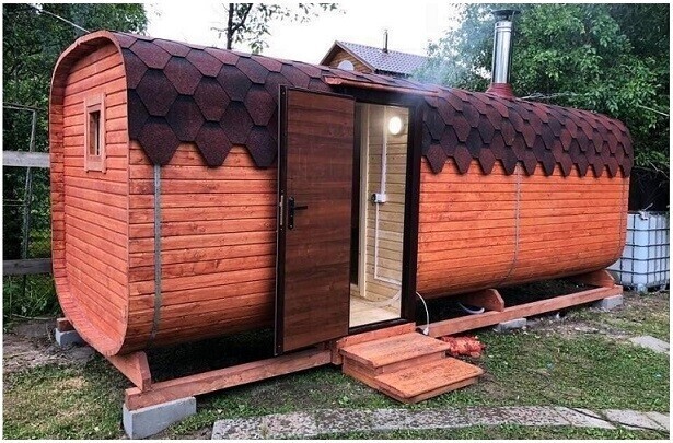 Бани-бочки и модульные бани в Новосибирске